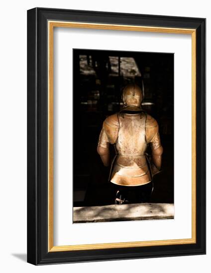 A Medieval Knights Armor Shining in the Sunlight-Sheila Haddad-Framed Photographic Print