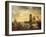 A Mediterranean Harbour Scene at Sunset-Claude Joseph Vernet-Framed Giclee Print