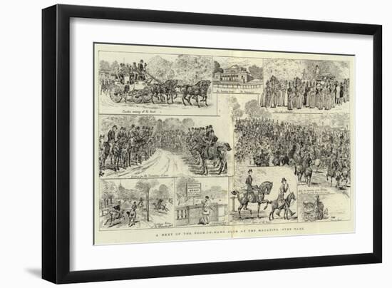 A Meet of the Four-In-Hand Club at the Magazine, Hyde Park-null-Framed Giclee Print