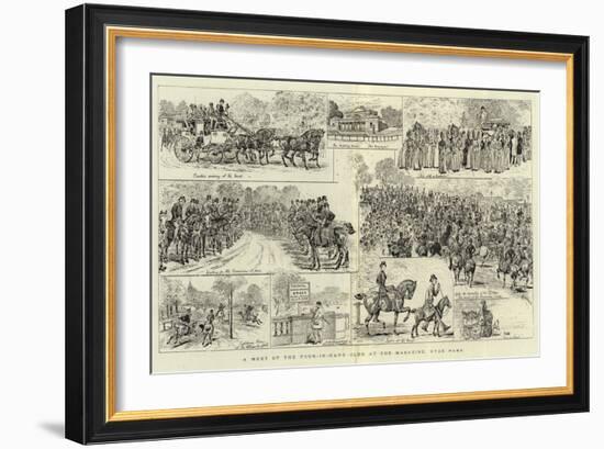 A Meet of the Four-In-Hand Club at the Magazine, Hyde Park-null-Framed Giclee Print