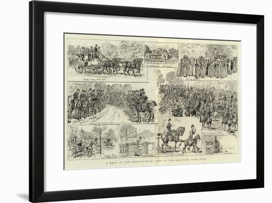 A Meet of the Four-In-Hand Club at the Magazine, Hyde Park-null-Framed Giclee Print