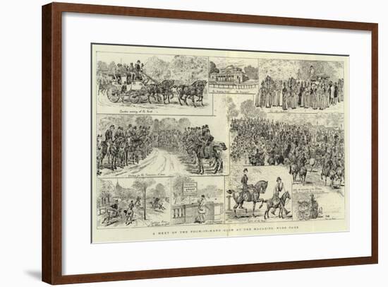 A Meet of the Four-In-Hand Club at the Magazine, Hyde Park-null-Framed Giclee Print