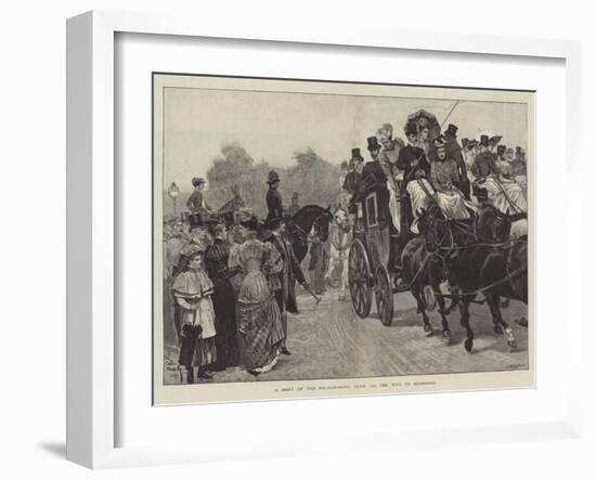 A Meet of the Four-In-Hand Club, on the Way to Richmond-Richard Caton Woodville II-Framed Giclee Print