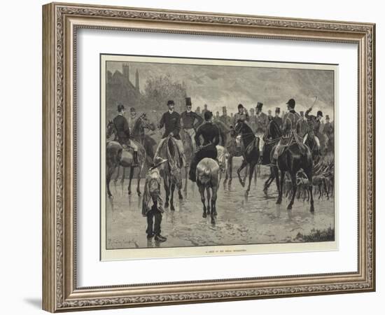 A Meet of the Royal Buckhounds-Richard Caton Woodville II-Framed Giclee Print