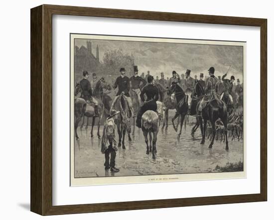 A Meet of the Royal Buckhounds-Richard Caton Woodville II-Framed Giclee Print