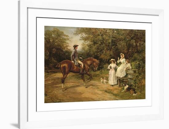 A Meeting by the Stile-Heywood Hardy-Framed Premium Giclee Print