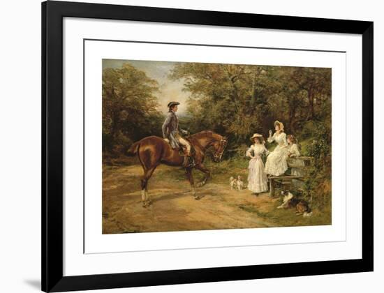 A Meeting by the Stile-Heywood Hardy-Framed Premium Giclee Print