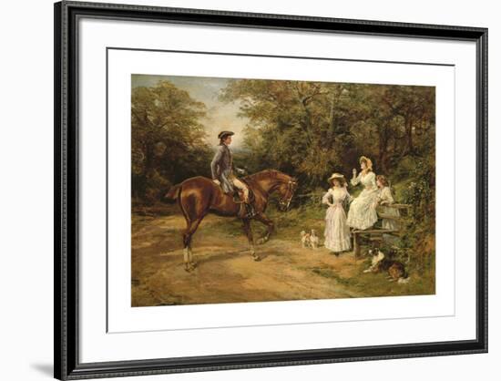 A Meeting by the Stile-Heywood Hardy-Framed Premium Giclee Print