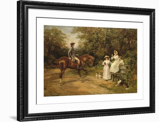 A Meeting by the Stile-Heywood Hardy-Framed Premium Giclee Print