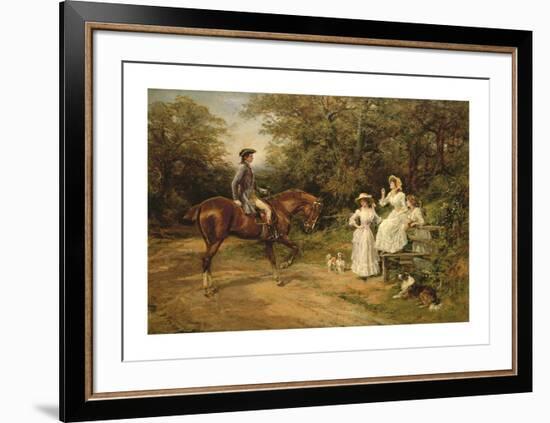 A Meeting by the Stile-Heywood Hardy-Framed Premium Giclee Print