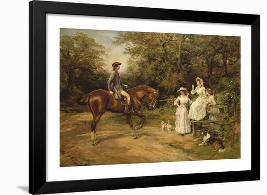 A Meeting by the Stile-Heywood Hardy-Framed Premium Giclee Print