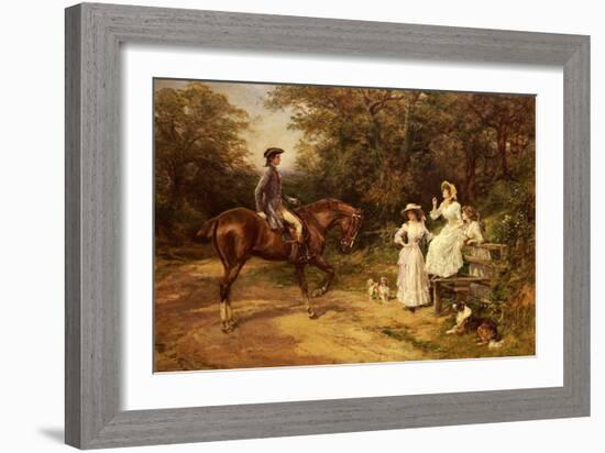 A Meeting by the Stile-Heywood Hardy-Framed Giclee Print