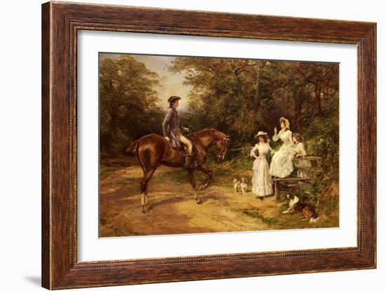 A Meeting by the Stile-Heywood Hardy-Framed Giclee Print