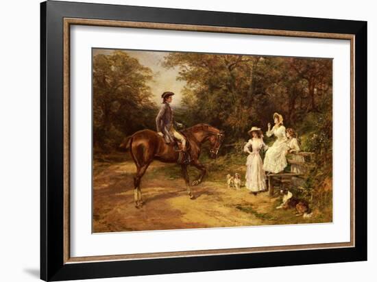 A Meeting by the Stile-Heywood Hardy-Framed Giclee Print