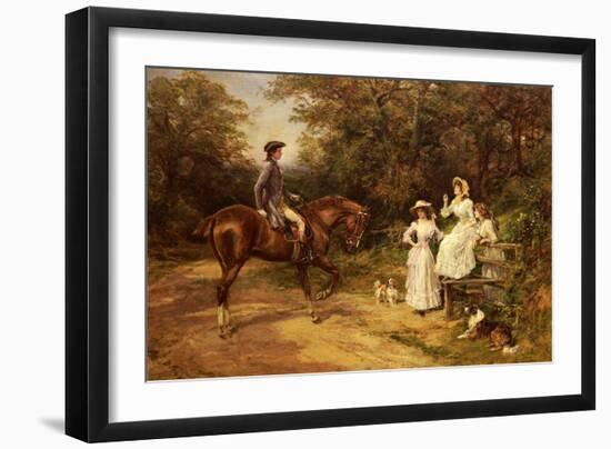 A Meeting by the Stile-Heywood Hardy-Framed Giclee Print