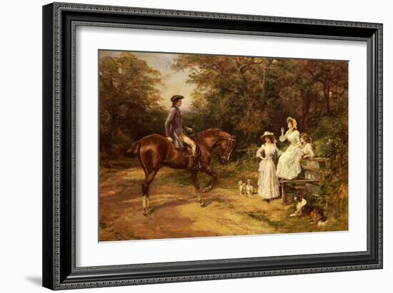 A Meeting by the Stile-Heywood Hardy-Framed Giclee Print