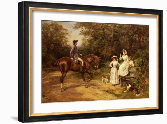 A Meeting by the Stile-Heywood Hardy-Framed Giclee Print