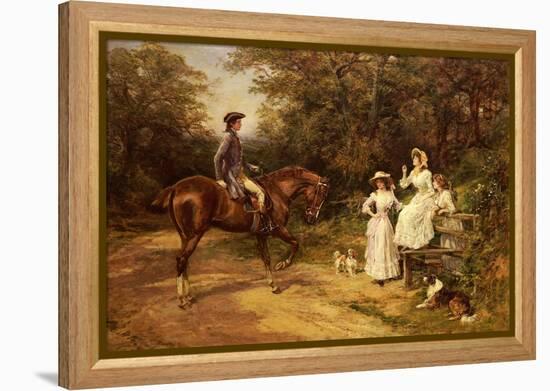A Meeting by the Stile-Heywood Hardy-Framed Premier Image Canvas