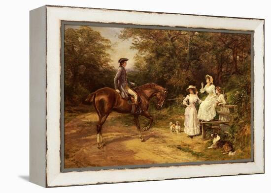 A Meeting by the Stile-Heywood Hardy-Framed Premier Image Canvas