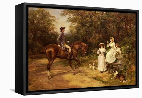 A Meeting by the Stile-Heywood Hardy-Framed Premier Image Canvas