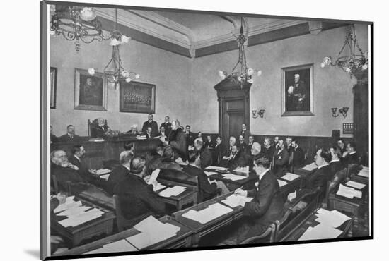 A meeting of Hammersmith Borough Council, c1903 (1903)-Unknown-Mounted Photographic Print