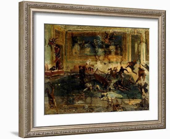 A Meeting of the Artists' Society-Vicente Lopez y Portana-Framed Giclee Print