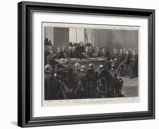 A Meeting of the Colonial Conference, London, 1887-null-Framed Giclee Print
