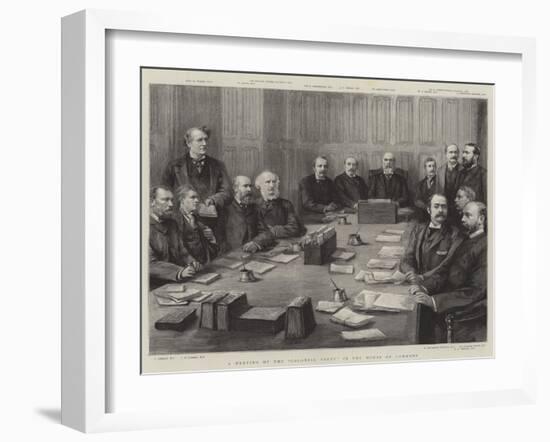 A Meeting of the Colonial Party in the House of Commons-null-Framed Giclee Print