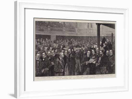 A Meeting of the London County Council-Thomas Walter Wilson-Framed Giclee Print