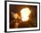 A Member of the Mocidade Samba School Spits Fire-null-Framed Photographic Print