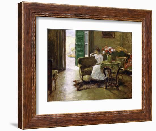 A Memory - in the Italian Villa-William Merritt Chase-Framed Giclee Print