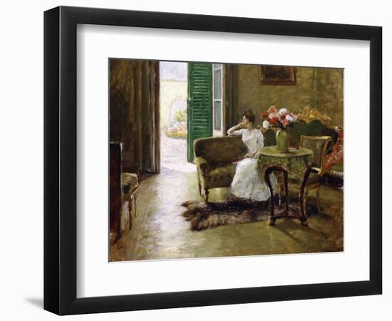 A Memory - in the Italian Villa-William Merritt Chase-Framed Giclee Print