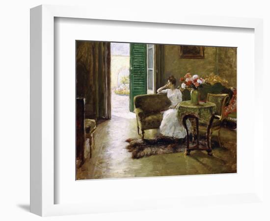 A Memory - in the Italian Villa-William Merritt Chase-Framed Giclee Print