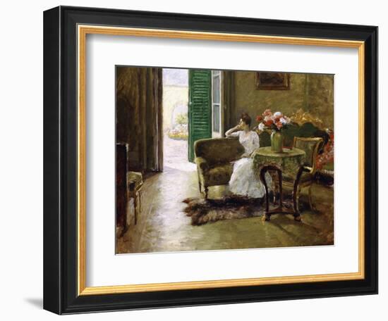 A Memory - in the Italian Villa-William Merritt Chase-Framed Giclee Print