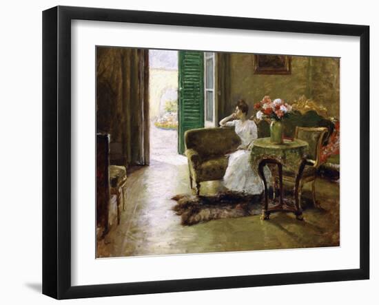 A Memory - in the Italian Villa-William Merritt Chase-Framed Giclee Print