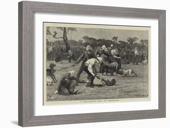 A Menagerie Race at Singapore-John Charles Dollman-Framed Giclee Print