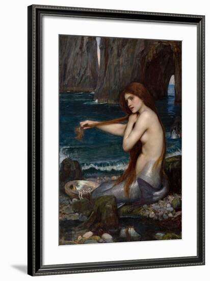 A Mermaid, 1900-John William Waterhouse-Framed Art Print