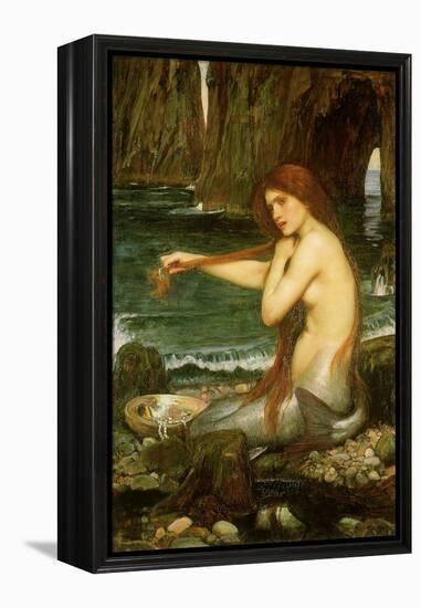 A Mermaid, 1901-null-Framed Premier Image Canvas