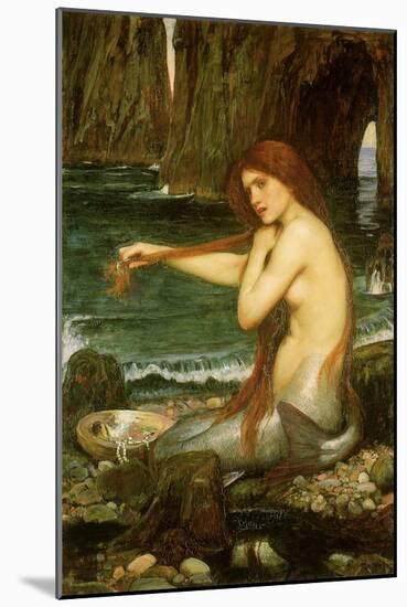 A Mermaid, 1901-null-Mounted Giclee Print