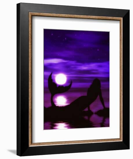 A Mermaid's Wish-Julie Fain-Framed Art Print