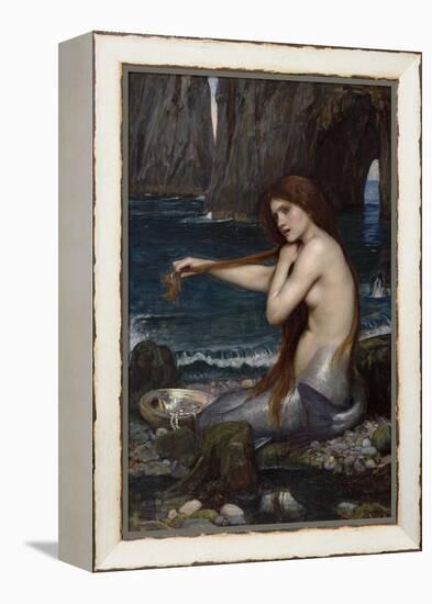 A Mermaid-John William Waterhouse-Framed Premier Image Canvas