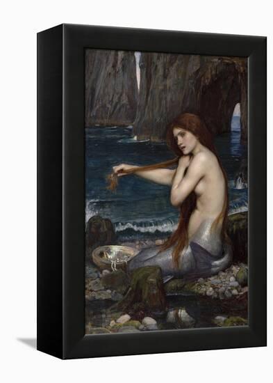 A Mermaid-John William Waterhouse-Framed Premier Image Canvas