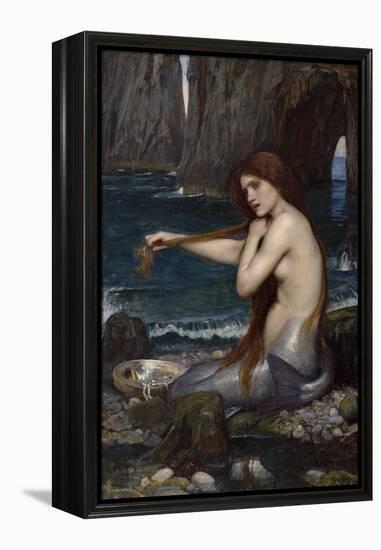 A Mermaid-John William Waterhouse-Framed Premier Image Canvas