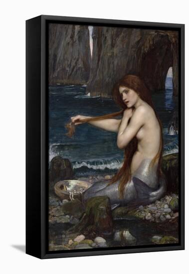 A Mermaid-John William Waterhouse-Framed Premier Image Canvas