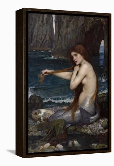 A Mermaid-John William Waterhouse-Framed Premier Image Canvas