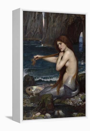 A Mermaid-John William Waterhouse-Framed Premier Image Canvas