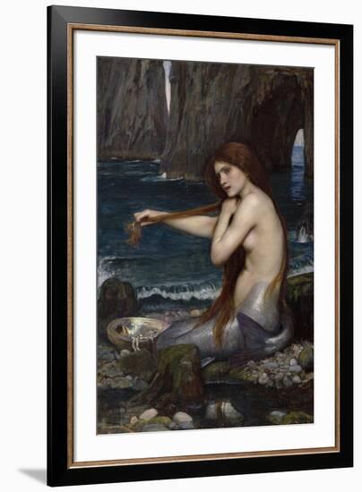 A Mermaid-John William Waterhouse-Framed Giclee Print