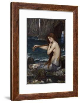 A Mermaid-John William Waterhouse-Framed Giclee Print