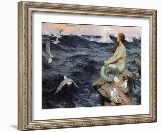 A Mermaid-Charles Murray Padday-Framed Art Print