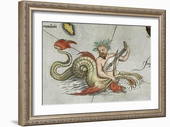 a Merman, Playing an Instrument-Abraham Ortelius-Framed Giclee Print